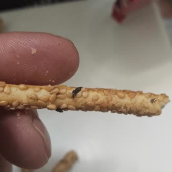 Şok Markette Ülker Tempo Krakerinde Fare Dışkısına Benzeyen Siyah Maddeler