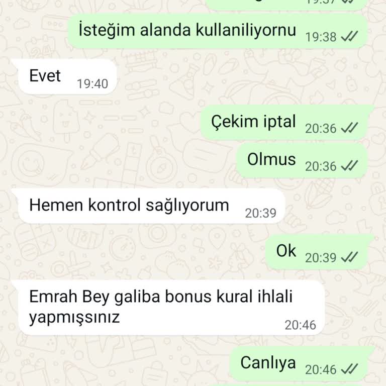 Kazancım Açıklama Olmadan Silindi Ve Çekim İptal Edildi