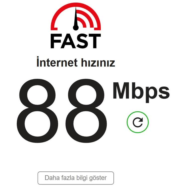 Taahhütlü 1000 Mbps Fiber Hızı Sürekli 100-150 Mbps