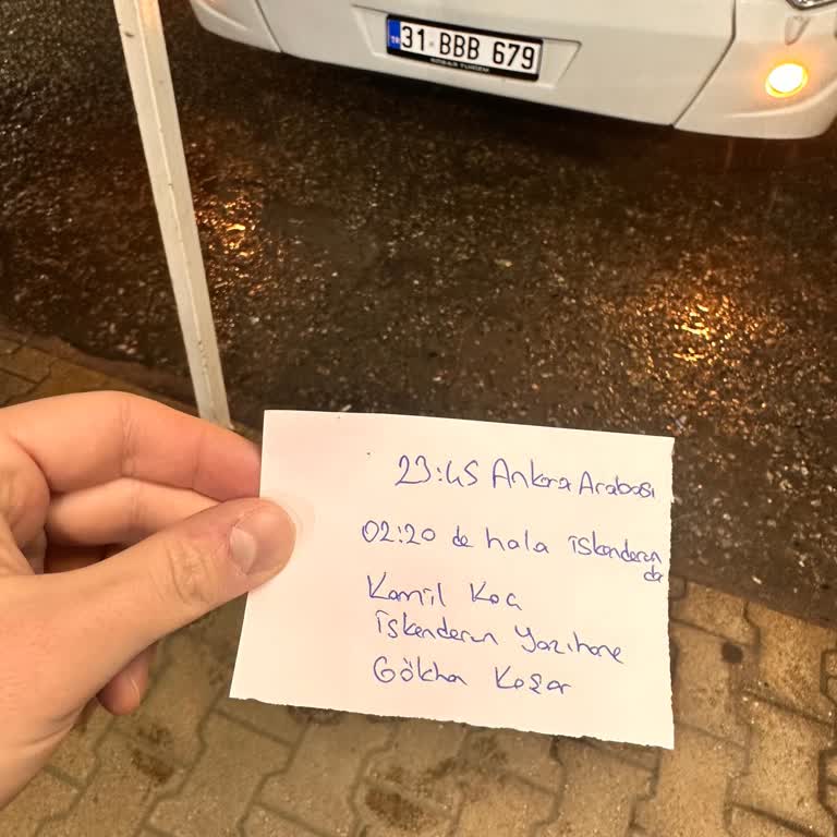 Kamil Koç Otobüsünün 2 Saat 45 Dakikalık Gecikmesi Ve Personel Tavrı