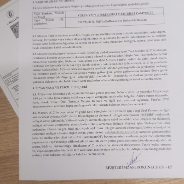 45 Gün Gecikmeli Volta VMP1 Elektrikli Kamyonet Teslimatı Hâlâ Beklemede