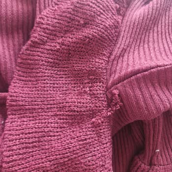 Koton Kadın Hırkada Hızlı Tüylenme Ve Volan Sorunu İade Talebi