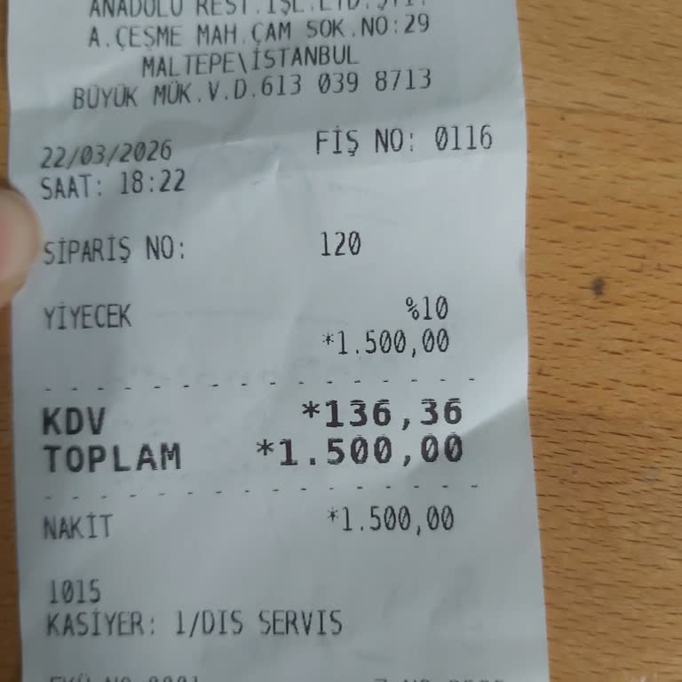 Yüksek Tutarlı Siparişte Eksik Patates Ve Soğuk Ürün, Destek Hattının Ciddiyetsiz Tutumu