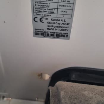 Kumtel Davlumbazımda Anakart Parçası Yok, Ürün Değişimi Gerekiyor