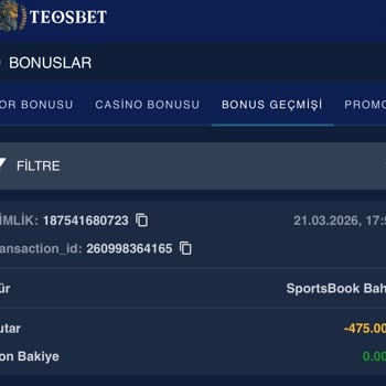 Çekim Ödemesi Yapılmadı Ve Bonus Eksikliği Nedeniyle 16.500 TL Kayıp