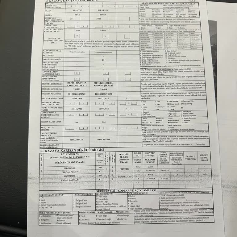 Sebepsiz Ani Fren Nedeniyle Tam Sorumluluk İddiasına Itiraz