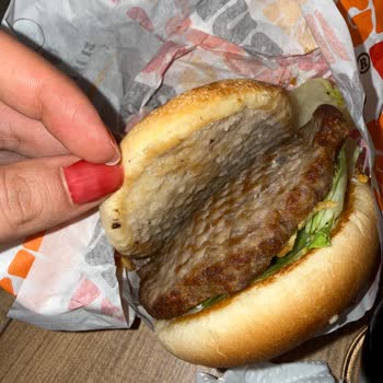 Hamburgerde Kıl Çıktı Hijyen İhlali Ve Ücretsiz Yeniden Gönderim İstiyorum