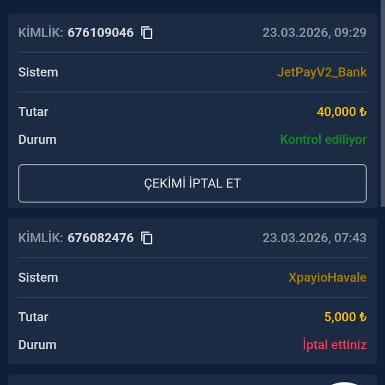 40 Bin TL Çekim Talebimin Onaylanmaması Ve Güvenimin Sarsılması