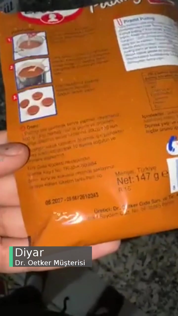 Dr. Oetker Puding Bozuk Çıktı, Hayatımda Böyle Bir Şey Görmedim! videonun kapak resmi