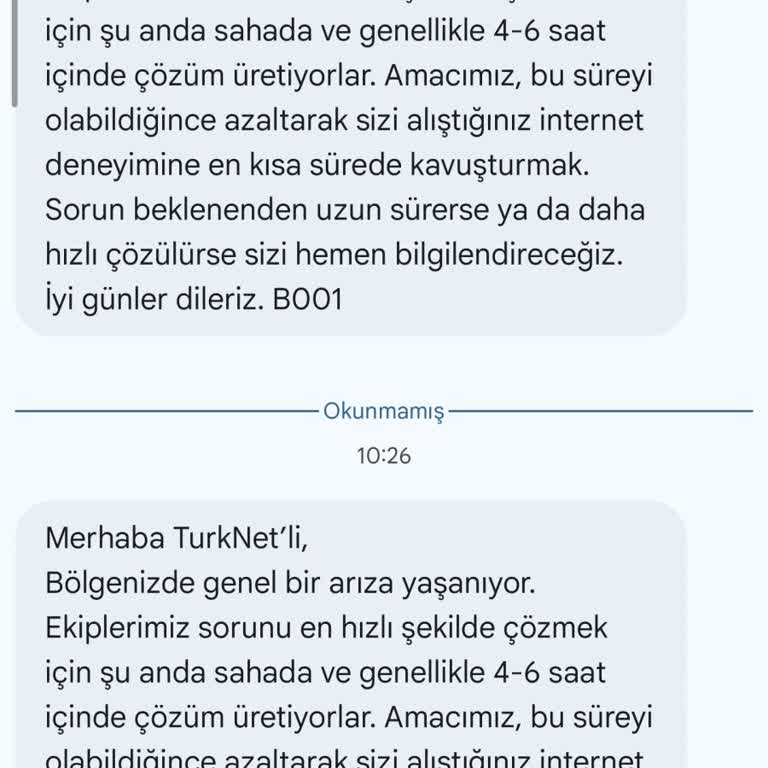 TurkNet’in Sürekli Bakım Aldığı İnternet Kesintileri Ve Müşteri Şikayetleri