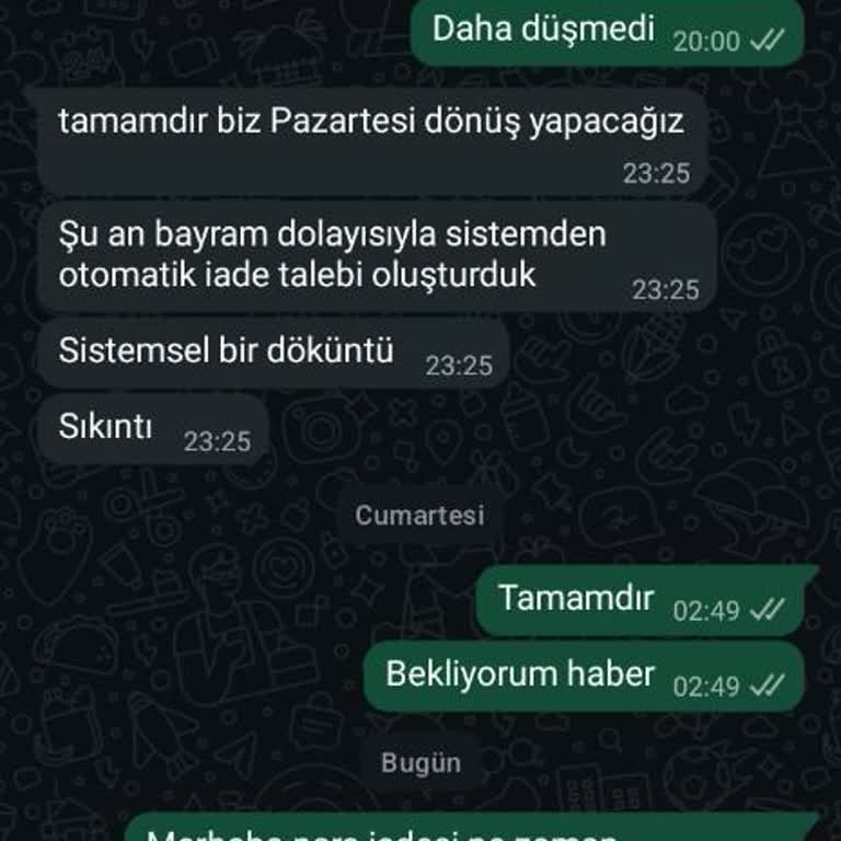 Ayakkabı Teslim Edilmedi Ve Para İadesi Hesaba Yansımıyor