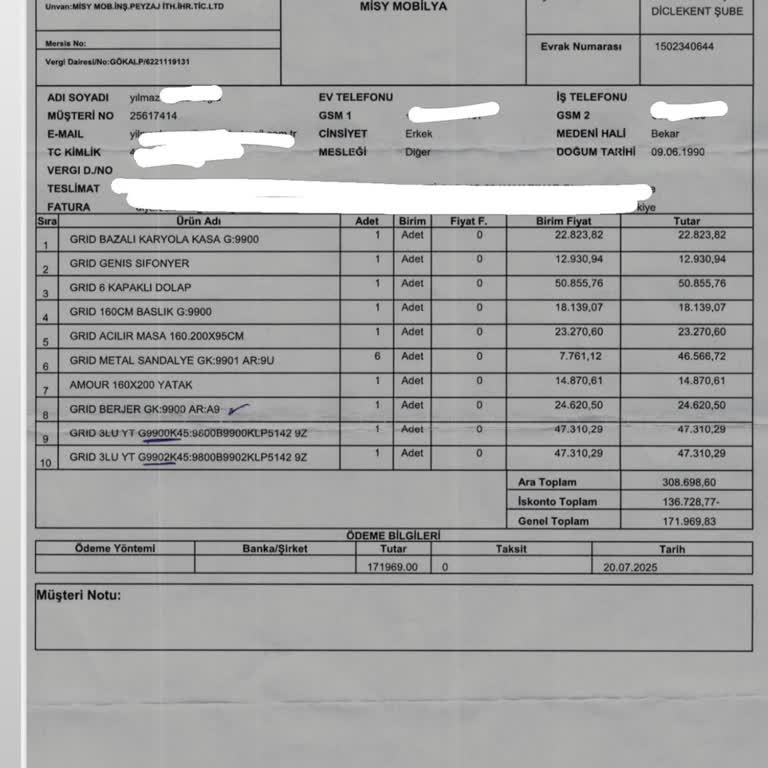 7 Ay Süreyle Teslim Edilmeyen Kelebek Mobilya Ve Cevapsız Müşteri Hizmeti