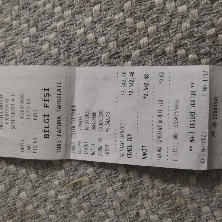 Ödenen Cayma Bedeli Faturası Tarafıma Ulaşmadı, Vodafone'dan Acil Gönderim Talebi