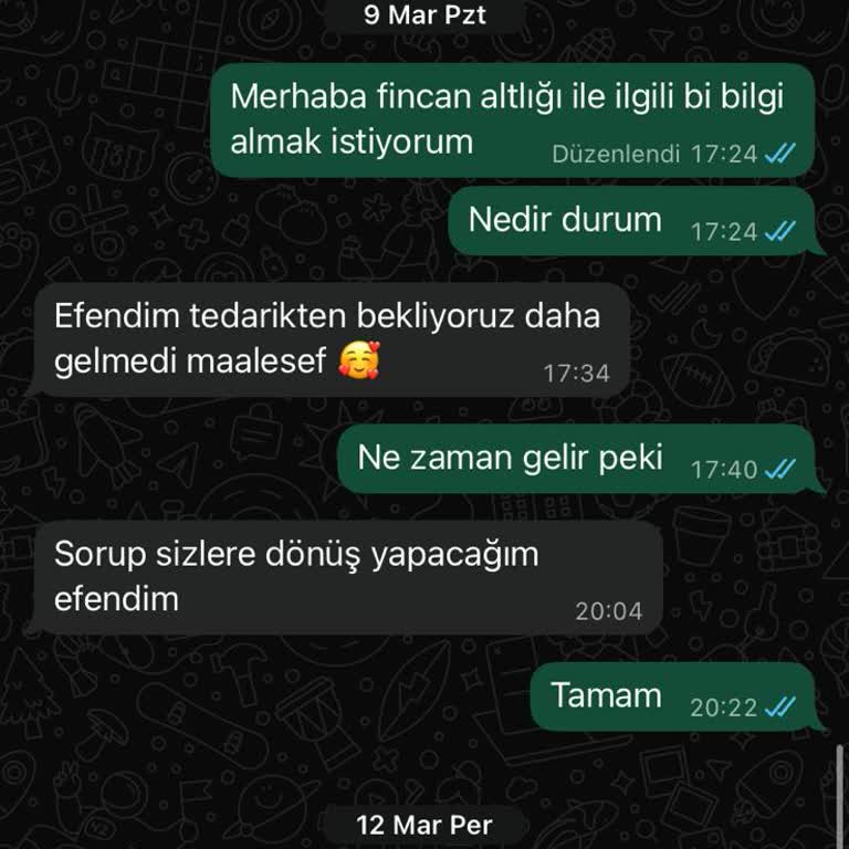Eksik Kahvaltı Takımı Ve 30 Gün Süren Cevapsız Bekleyiş