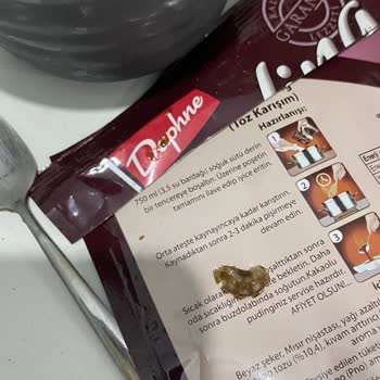 Daphne Markalı Kakaolu Pudingde Yabancı Madde Tespiti