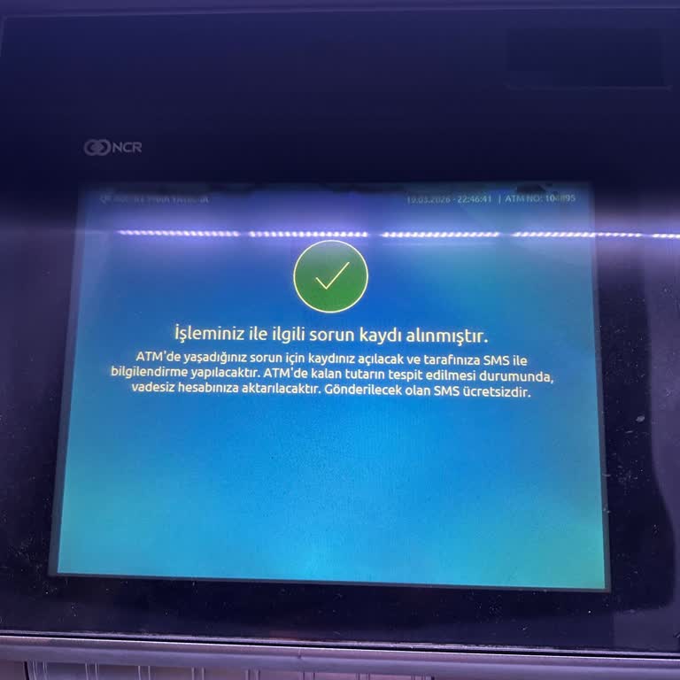 ATM’de Sıkışan 26.000 TL’nin Hesaba Geçmemesi Ve Uzun Çözüm Bekleyişi