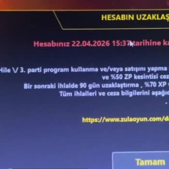 Zula Oyun Haksızlığa Uğradım, Hile Kullandığım Söyleniyor!