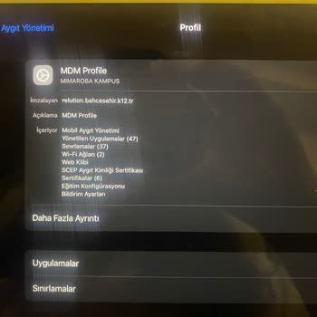 Bahçeşehir Koleji Mdm Profilini Kaldırmıyor Ve Telefonla İletişimi Kesiyor