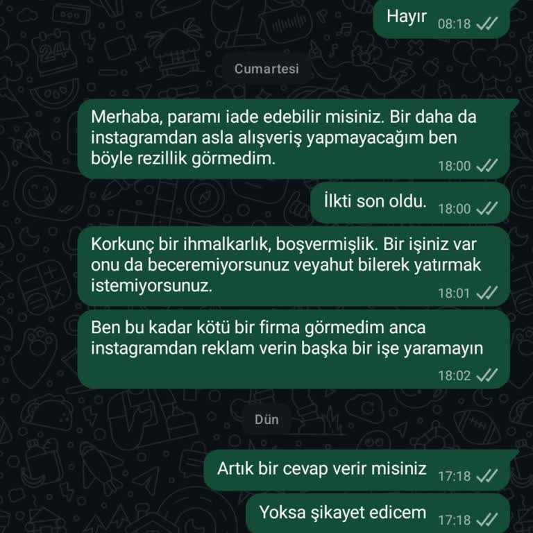İade Edilmeyen 3080 TL Ve Kusurlu Ürünler Hakkında Acil Açıklama Talebi