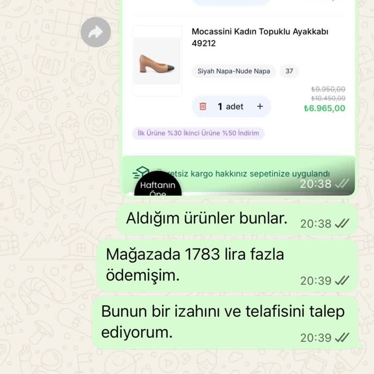 Fazla Tahsilat Ve Çelişkili İade Şikayetim
