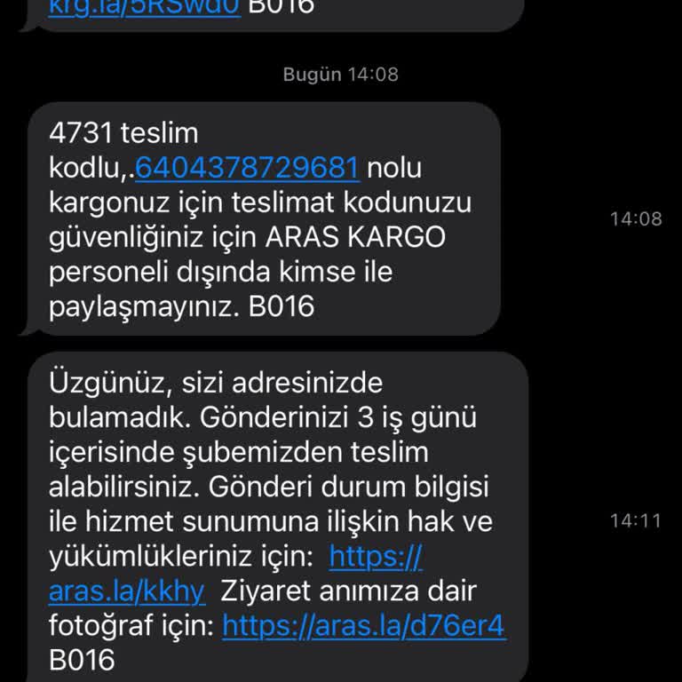 Teslim Edilmedi, Yanıltıcı Bildirim Ve Telefon İletişimsizliği