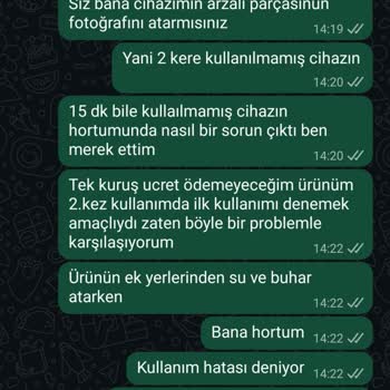 Garanti Kapsamındaki Buhar Temizleyicinin Ücret Talebi Ve Kargo Ücreti