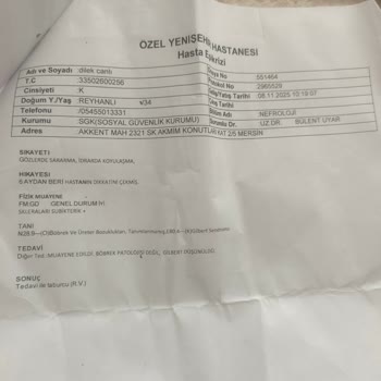 Sigortam Olmasına Rağmen Dr B*****’in Yetersiz Muayenesi Nedeniyle 1500 TL Ödeme Zorunda Kaldım