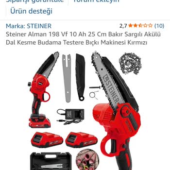 Amazon Sipariş Edilen 25 Cm Palalı Ürün 10 Cm Olarak Geldi, Müşteri Hizmetleri Yok