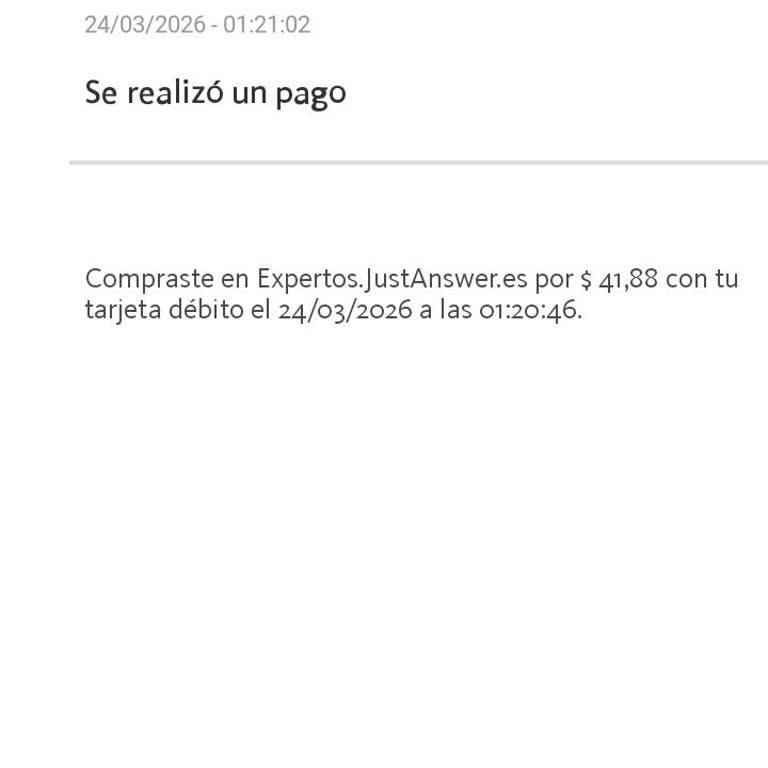 Cargo no autorizado de JustAnswer, solicito cancelar suscripción y reembolso