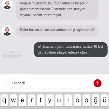 Vodafone Şebeke Sorunu, Hat Kopması