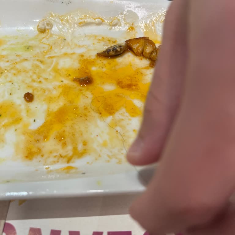 Tavuk Dünyası'nda Kıl Bulunan Tavuk Tabağı Hijyen İhlali