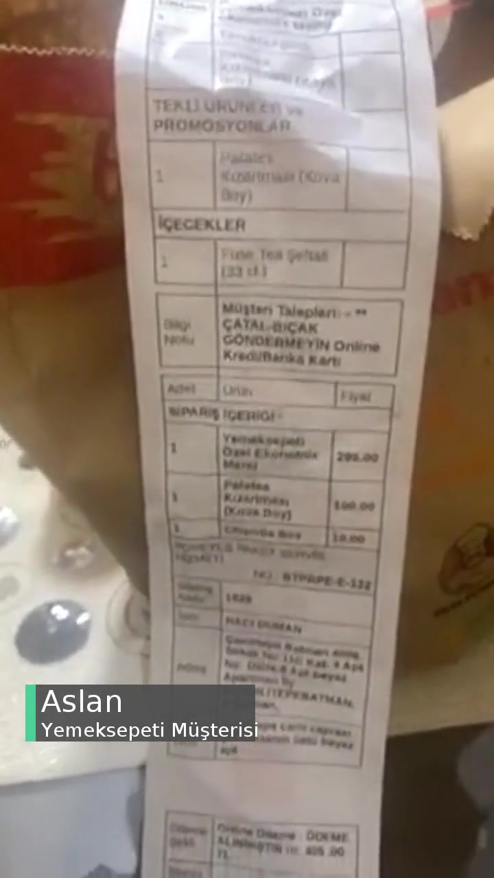 Yemeksepeti Yanlış Ürün Geldi! videonun kapak resmi