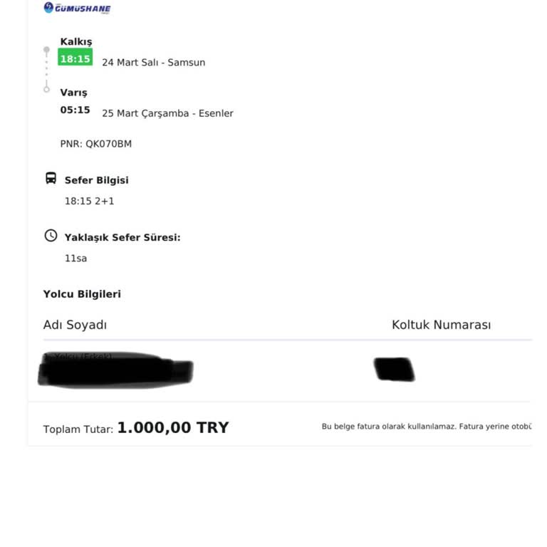 Samsun İstanbul Otobüs Seferinde 1 Saatlik Gecikme Ve Bilgilendirme Eksikliği