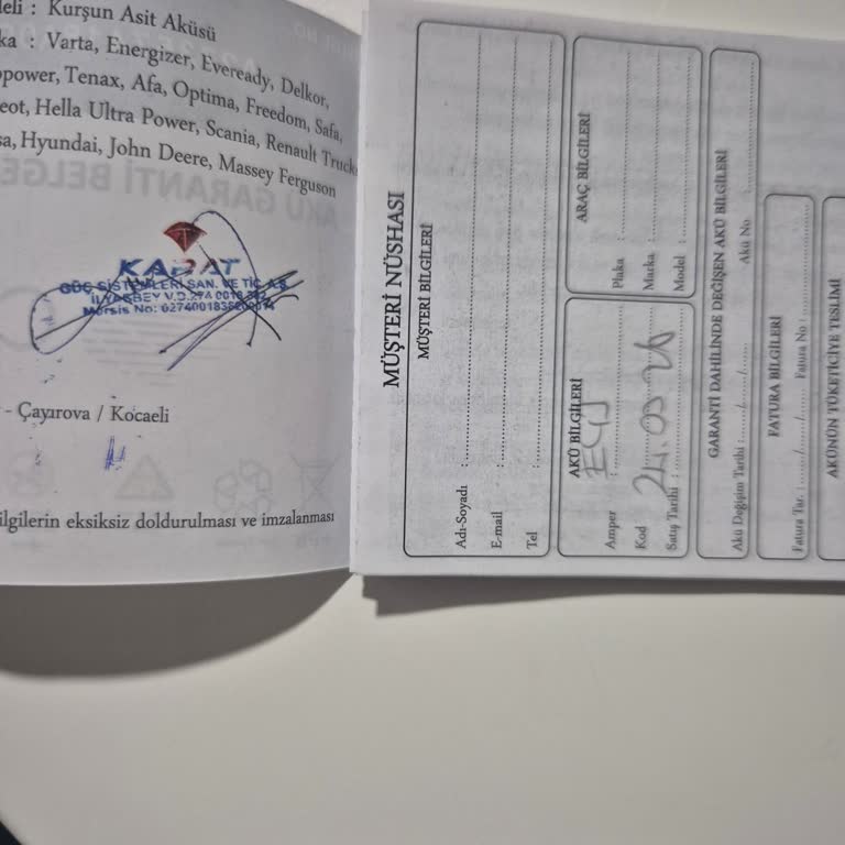 Varta Akünün Kısa Sürede Bozulması Ve Garanti Verilmemesi