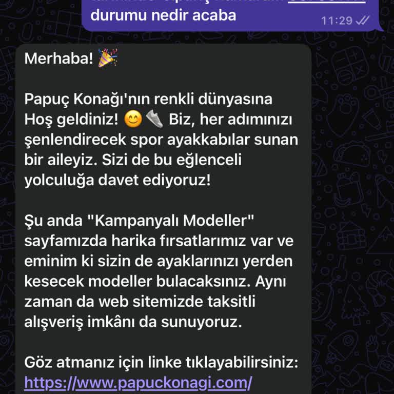 Ayakkabı Siparişi Gönderilmedi Ve İade Talebi