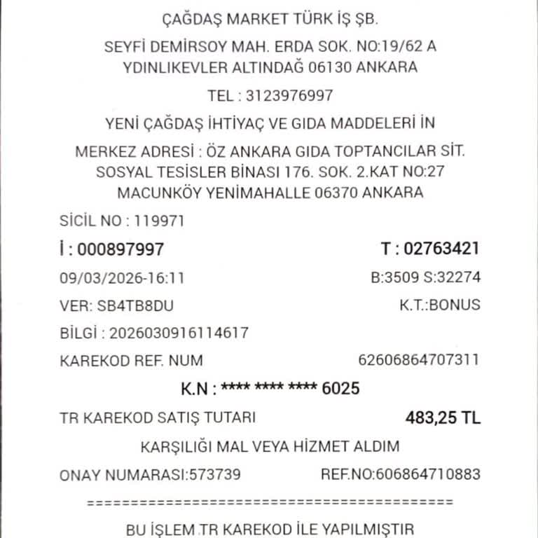 Çağdaş Market'te Hediye Puan Kullanamama Ve Silinmesi