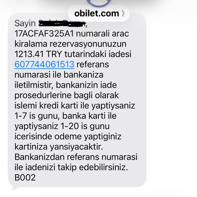 Erken İptalde Araç Kiralama Ücretinde Eksik İade