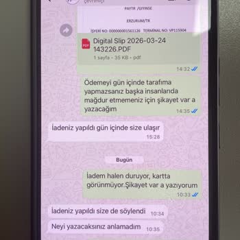 İade Ücretinin Ödenmemesi Ve Saygısız İletişim