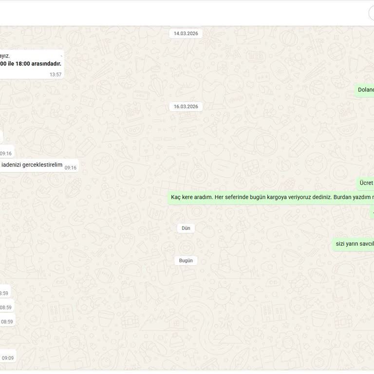 Sipariş Gönderilmedi Ve İade Yapılmadı