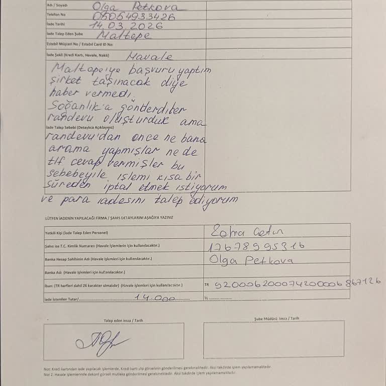 Maltepe Medicaderma Kapanması Ve Kartal’a Taşınma Sonrası İade Talebi