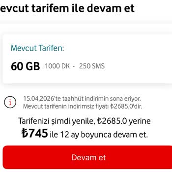 Vodafone Tarif Ücretinde Ani %90 Artış, Kesintili Servis Ve Müşteri İhmali