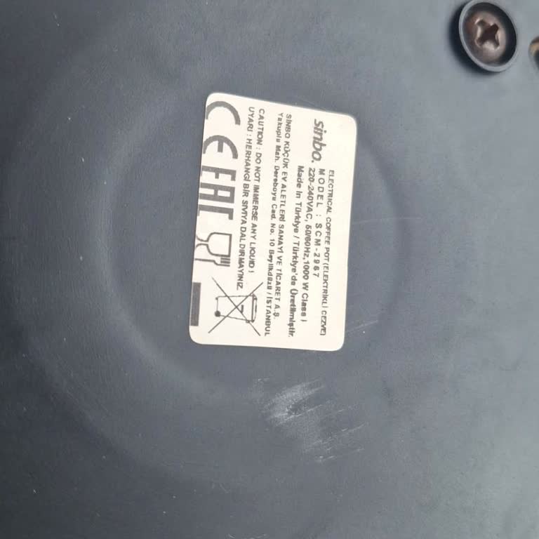 Kısa Sürede Bozulan Sinbo Kahve Makinesi İçin Değişim Talebi