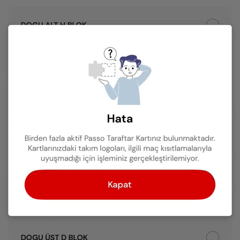Passolig Kartım Kapatılmadı, Bilet Alamıyorum