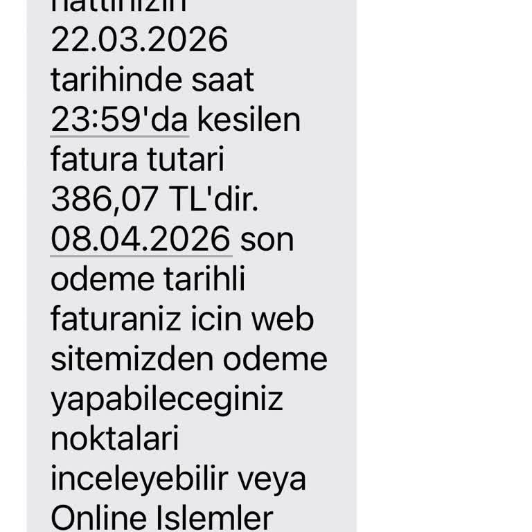 Kullanılmayan Hat İçin Kesilen 386 TL’lik Faturaya İtiraz