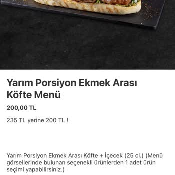 Köfte Ekmekte Görseldeki Malzemeler Eksik