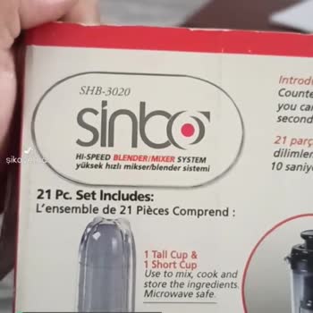 Sinbo 3020 Sürahi Blender Parçaları Bulunmuyor!