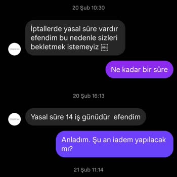 İade Ödemesi Gecikmesi Ve Telefon Açılmaması