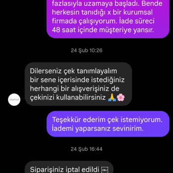 İade Ödemesi Gecikmesi Ve Telefon Açılmaması