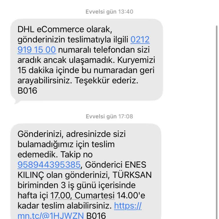 DHL’nin Hatalı Bilgilendirmesi Ve Erken İade Süreci