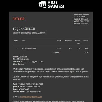 Asilgame'de Valorant VP Eksikliği Ve Cevapsız Destek